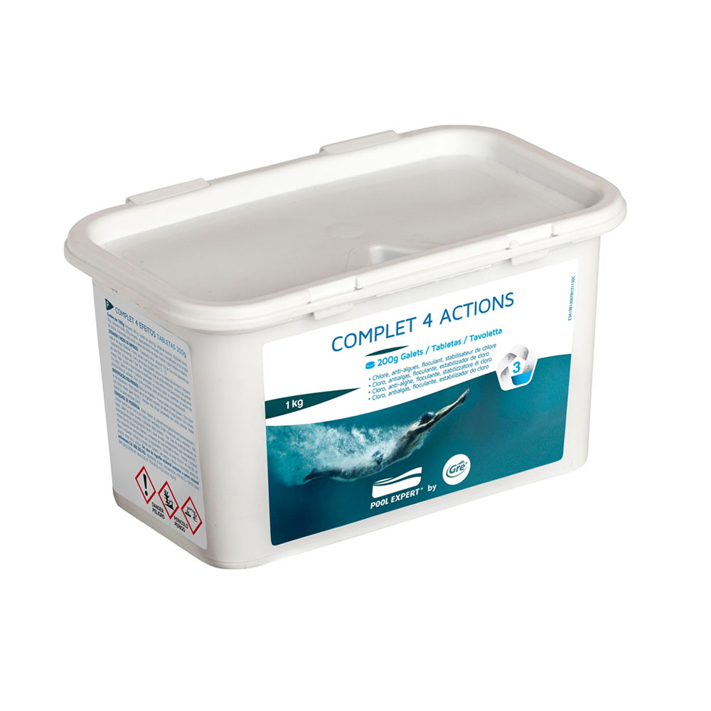 Multifunctional chlorine 250 g. tablets 1 kg.