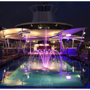 Floating fountain Danube