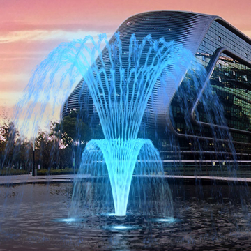 Floating fountain Willow Palm