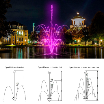 Fountain nozzle Special Crown 1x12+6x8+12x8