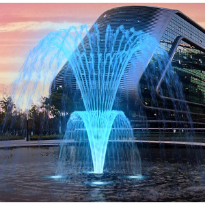 Floating fountain Willow Palm